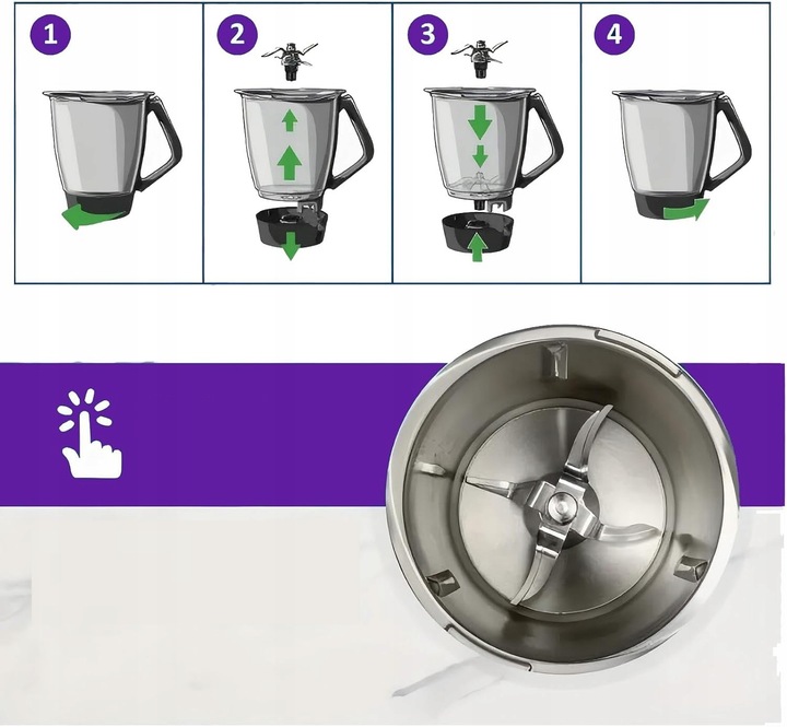 Nóż miksujący ostrze ostrza do Thermomix Vorwerk TM5 TM6 TM7 FRIEND