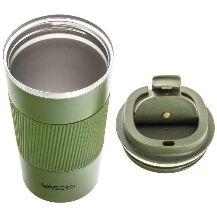 ANTYPOŚLIZGOWY KUBEK TERMICZNY USTNIK TERMOS na herbatę kawę DO SAMOCHODU