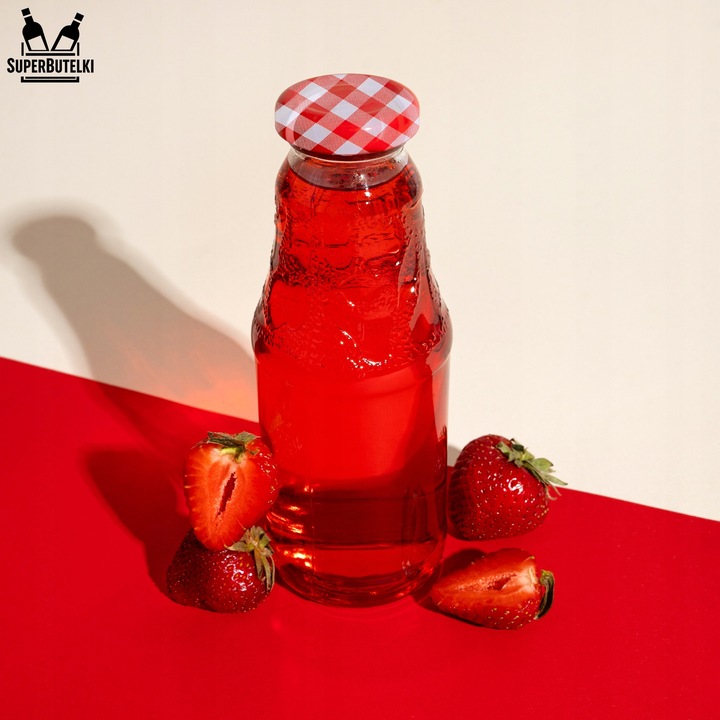 10x BUTELKA SZKLANA SOCZEK 330ml Z ZAKRĘTKĄ NA SOK BUTELKI NA SOKI + GRATIS