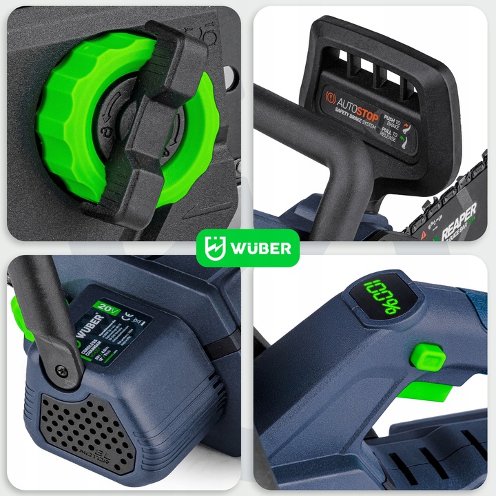 AKUMULATOROWA PILARKA PIŁA ŁAŃCUCHOWA GAŁĘZIÓWKA DO DREWNA 2X AKU