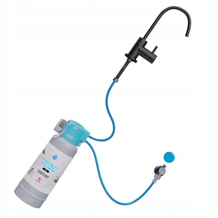 Zestaw DAFI FLOW COMFORT D1 System filtr wody pitnej + Czarny kran