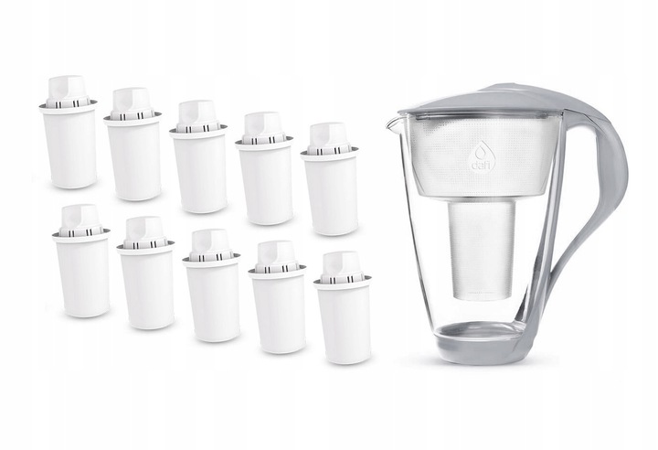 Szklany dzbanek filtrujący Dafi Crystal+10 filtrów