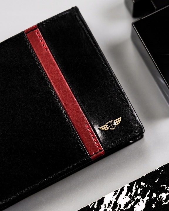 PETERSON modny portfel skórzany męski nubuk RFID