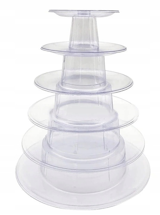 Stelaż Patera na Makaroniki 6 pięter Wielopoziomowa Stojąca Wieża