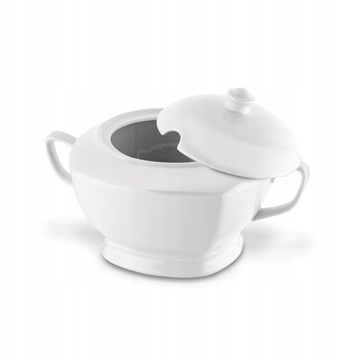 WAZA do ZUPY ROSOŁU biała waza do barszczu 2,5L ZASTAWA STOŁOWA Tadar