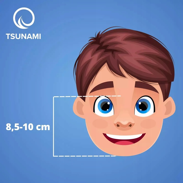 MASKA DO NURKOWANIA Z RURKĄ PEŁNOTWARZOWA PANORAMICZNA DRY TOP SHARK DZIECI