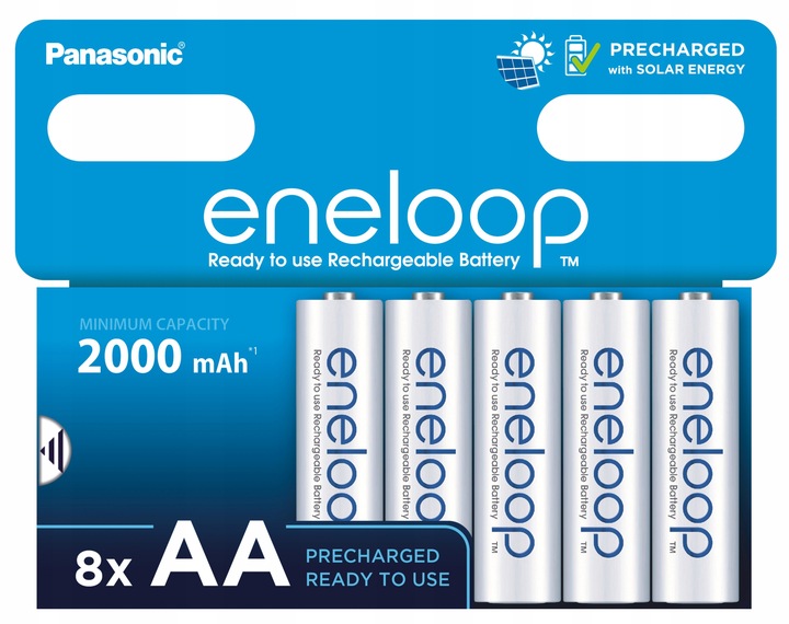8X AKUMULATORKI PANASONIC ENELOOP R6 AA 8BL JAPAN