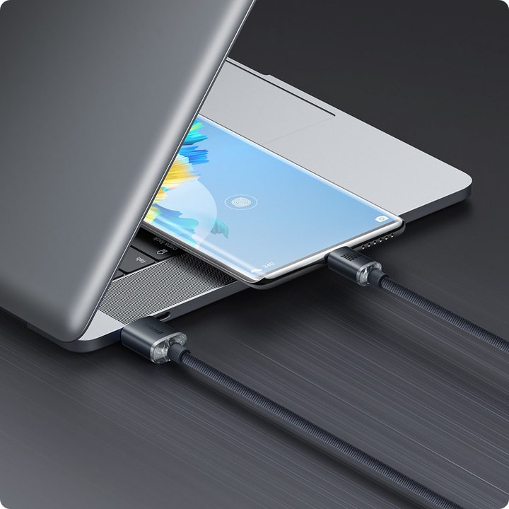 WZMACNIANY KABEL PRZEWÓD BASEUS USB USB-C 100W 6A 2M SZYBKIE ŁADOWANIE