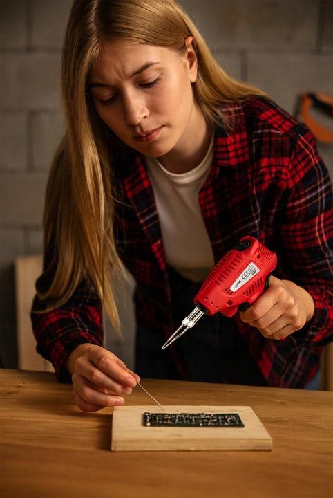 LUTOWNICA TRANSFORMATOROWA 200W REGULACJA 3 TRYBY 500°C GROT CYNA