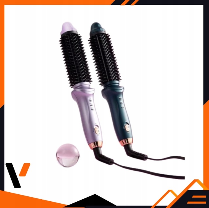 LOKÓWKA CERAMICZNA DO STYLIZACJI WŁOSÓW SZCZOTKA DO WŁOSÓW LOKI 2w1