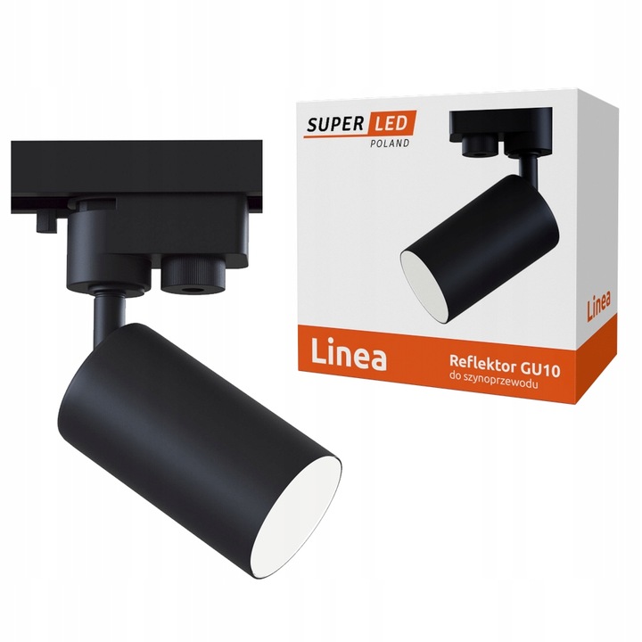 Zestaw Szynoprzewód Szyna 1m + 4x Lampa GU10 LED Oświetlenie szynowe