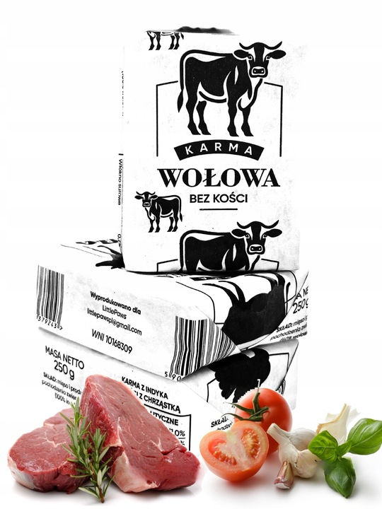 10 KG MIĘSO MROŻONE DLA PSA WOŁOWE BEZ KOŚCI WOŁOWINA BARF KARMA