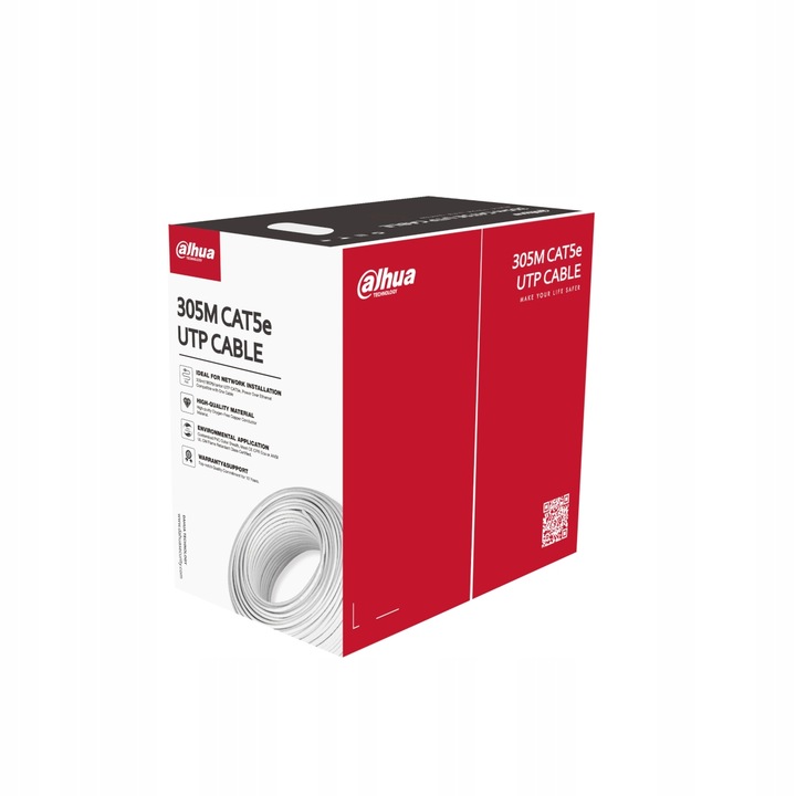 PRZEWÓD UTP SKRĘTKA KOMPUTEROWA DAHUA PFM920I-5EUN KAT. 5e WEWNĘTRZNY MIEDŹ