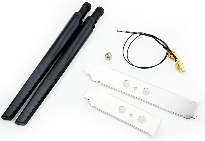 Zestaw anten anteny 2x 6Dbi Intel karta Wifi 2.4GHz 5GHz M.2 IPEX 4 RP-SMA