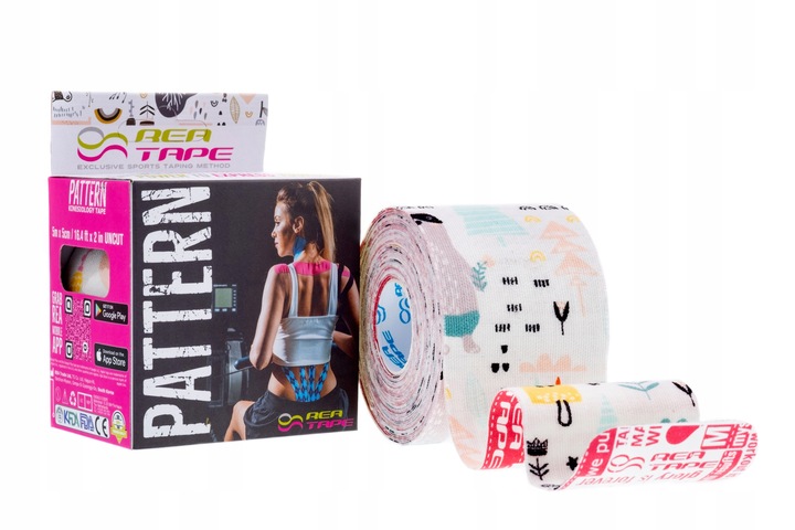 TAŚMA Tejp Kinesiology REA TAPE Pattern [Las]