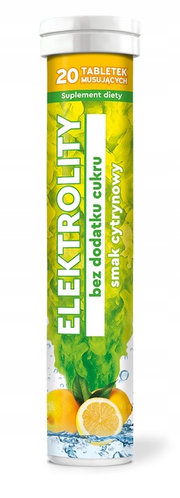 Elektrolity bez dodatku cukru 5 x 20 tabletek musujących MBM