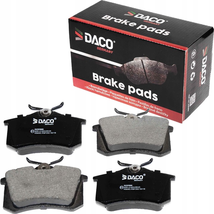 Tarcze klocki DACO TYŁ VW Passat B5 AUDI A6 C5