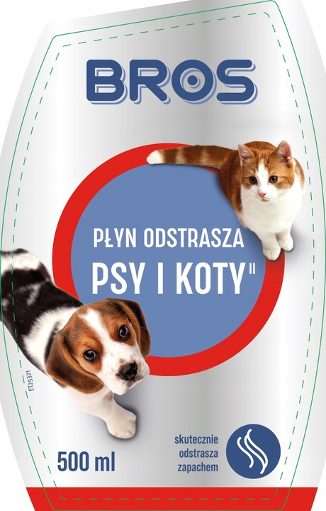 BROS płyn odstrasza psy i koty 500ml - 2 OPAKOWANIA