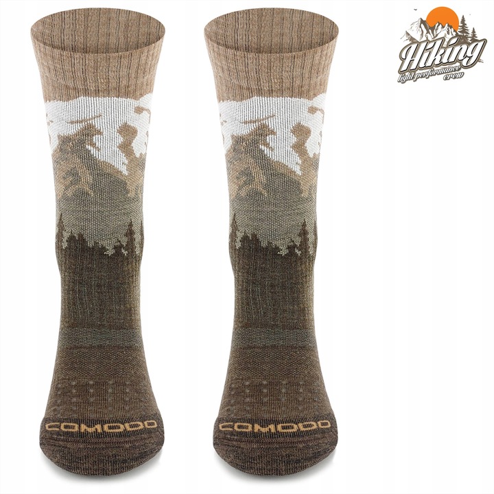 Przejściowe termiczne skarpety trekkingowe 38% merynosa jesień-zima Comodo