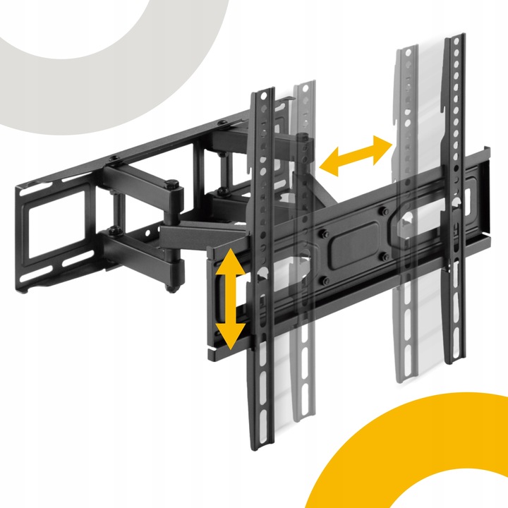 UCHWYT TELEWIZORA WIESZAK TV 32-70'' OBROTOWY RUCHOMY ŚCIENNY UNIWERSALN 0F