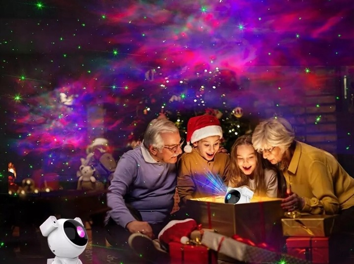 PROJEKTOR GWIAZD ASTRONAUTA RZUTNIK LED LAMPKA NOCNA DLA DZIECI NA PREZENT