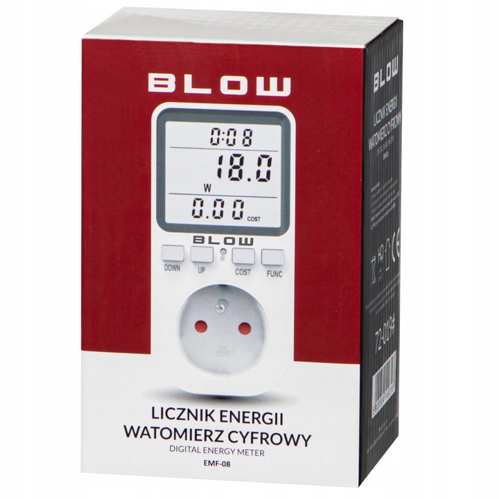 WATOMIERZ LICZNIK ENERGII POBORU PRĄDU MIERNIK ELEKTRONICZNY