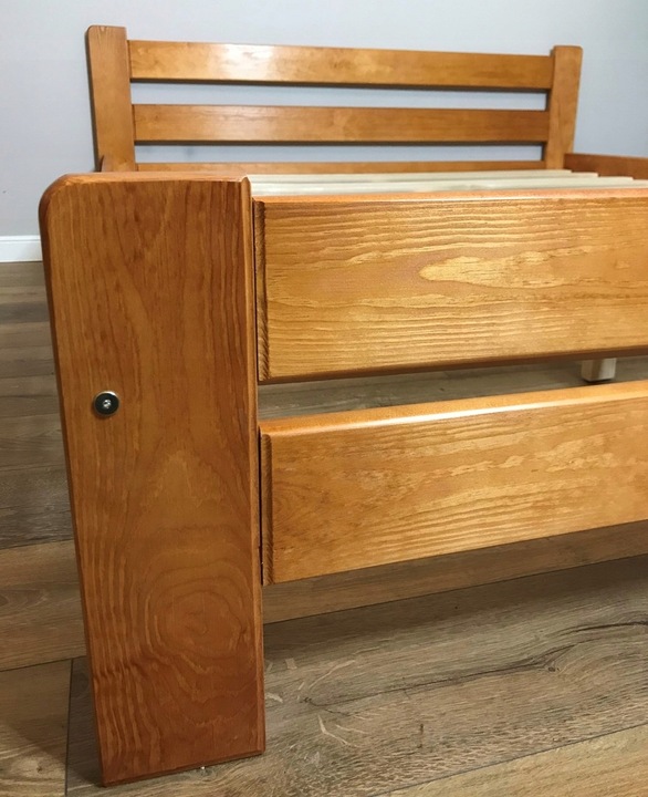 ŁÓŻKO drewniane 140x200 orzech,olcha, dąb, JAKOŚĆ