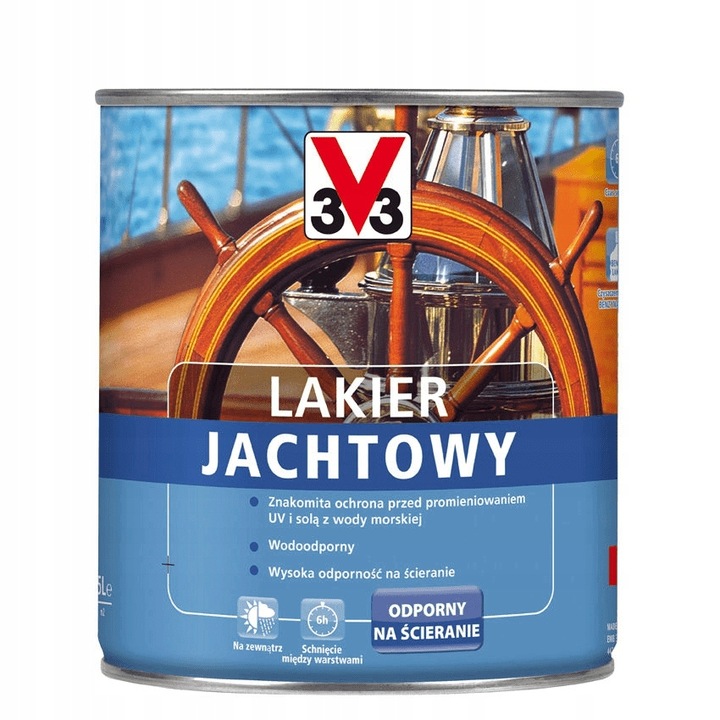 V33 LAKIER JACHTOWY BEZBARWNY 0.75L