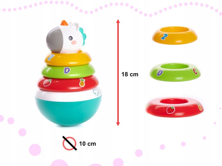 PIRAMIDKA SENSORYCZNA WAŃKA WSTAŃKA GRZECHOTKA