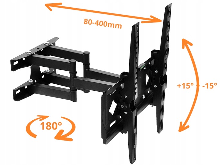 UCHWYT DO TELEWIZORA 26-70 CALI obrotowy EXTRA MOCNY wieszak TV stelaż hak