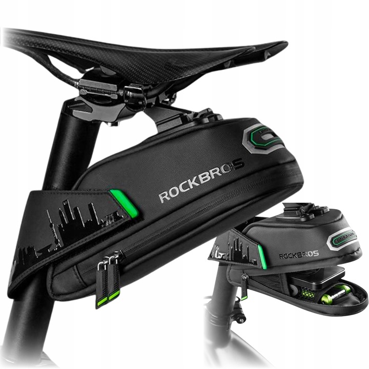 ROCKBROS SAKWA ROWEROWA NA ROWER POD SIODEŁKO TORBA 1,5l TORBA POJEMNA DUŻA
