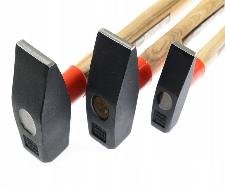 MŁOTEK ŚLUSARSKI ZESTAW KOMPLET 3 MŁOTKÓW MŁOTKI