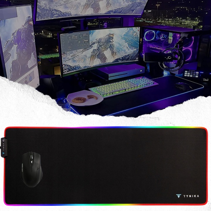 PODKŁADKA GAMINGOWA POD MYSZKE KLAWIATURE 80x30cm DLA GRACZY NA PREZENT