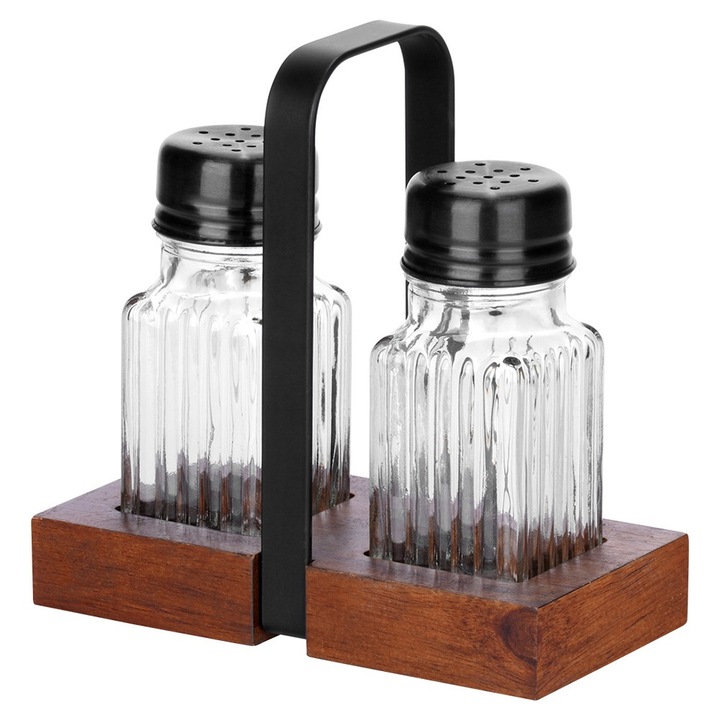 Przyprawnik SOLNICZKA PIEPRZNICZKA zestaw pojemniki do soli pieprzu