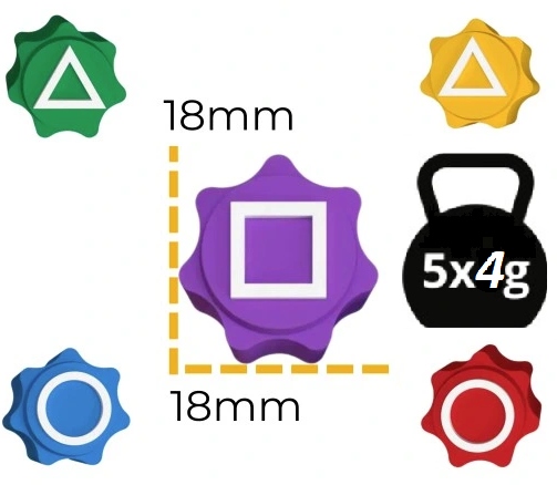 Squid Game zestaw 5 Gier Gonggi Latający Kamień Spinner Ddajki Jianzi