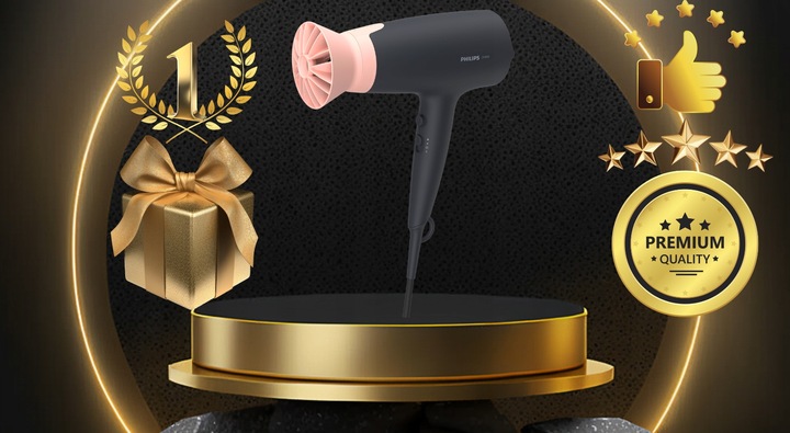 PROFESJONALNA SUSZARKA DO WŁOSÓW PHILIPS Z INNOWACYJNĄ NASADKĄ +GRATIS