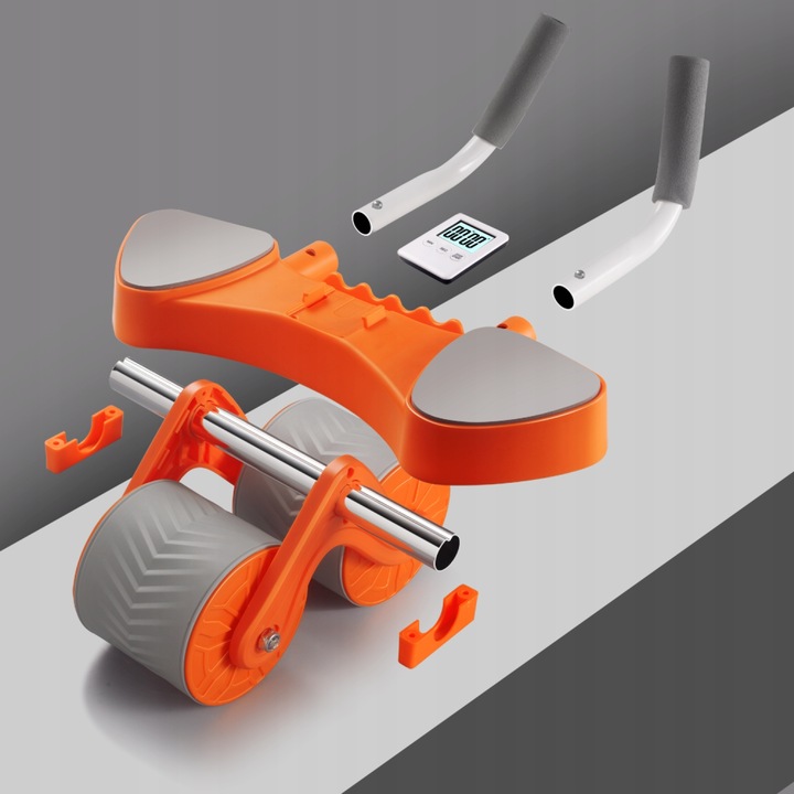 Kółko Roller Z Automatycznym Odbiciem Do ćwiczen Mięśni Brzucha z matą
