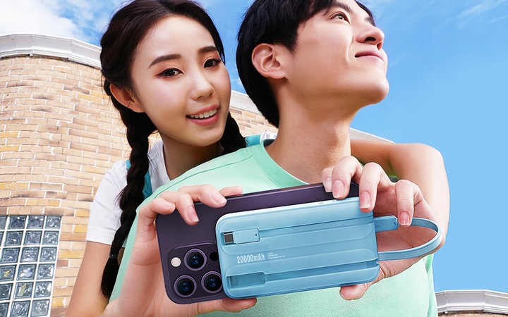 BASEUS POWER BANK SZYBKIE ŁADOWANIE 20000MAH 22.5W KABEL USB-C LIGHTNING