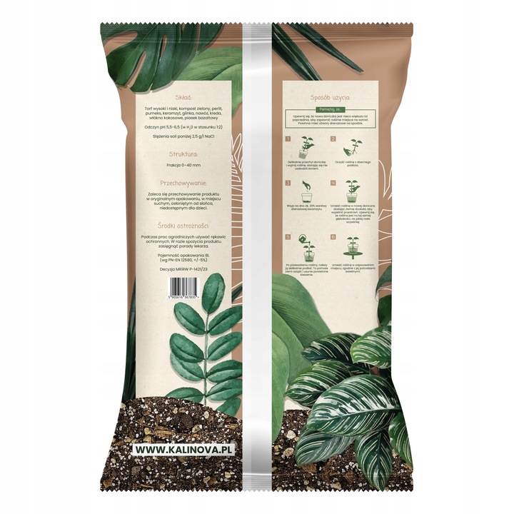 Podłoże Bigos Lekka Ziemia do kwiatów roślin zielonych 8L Mieszanka