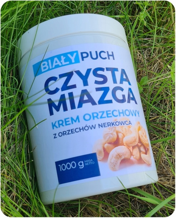 Biały Puch Masło z Nerkowca Pasta Krem Nerkowiec Smooth Gładkie 1kg