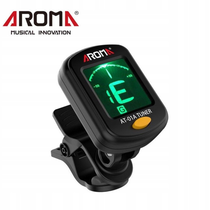 STROIK TUNER GITAROWY DO STROJENIA GITARY SKRZYPIEC BASU UKULELE AROMA