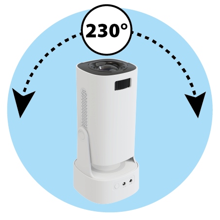 Bezprzewodowy Rzutnik KVTS01 projektor miracast 4k bateria w zestawie Etui
