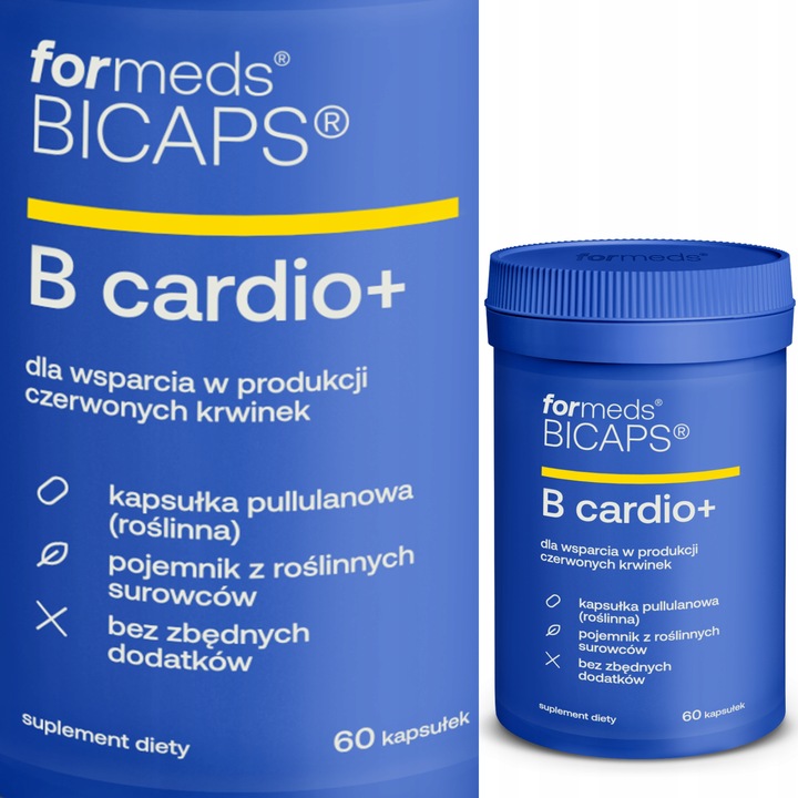 formeds BICAPS B cardio + (B12, B6, folian) - 60 kapsułek