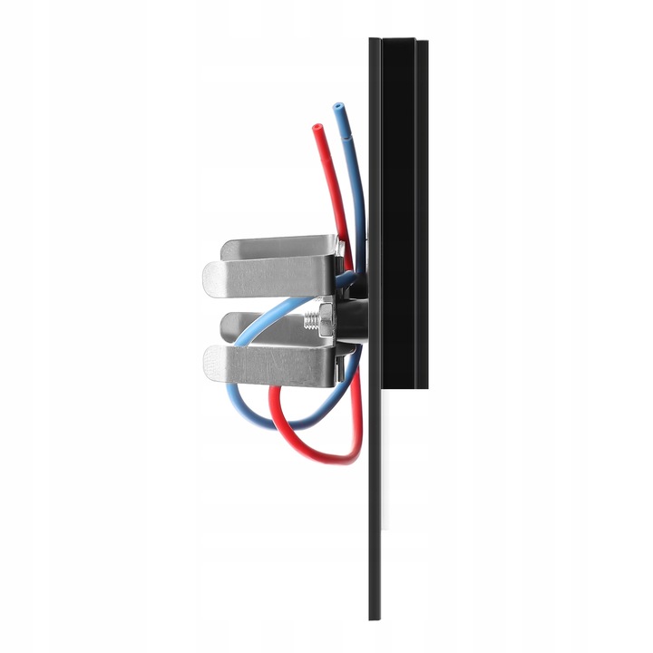 Lampki schodowe z CZUJNIKIEM RUCHU zmierzchu 230v 2W LED Z CZARNA ZIMNA