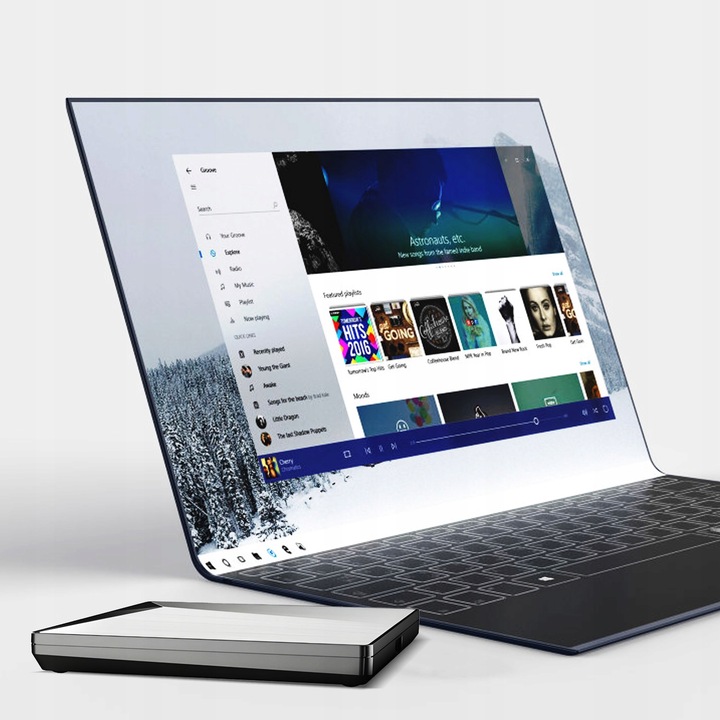 Napęd Zewnętrzny DVD Odtwarzacz CD USB-C 3.0 Nagrywarka do Laptopa USB 2w1