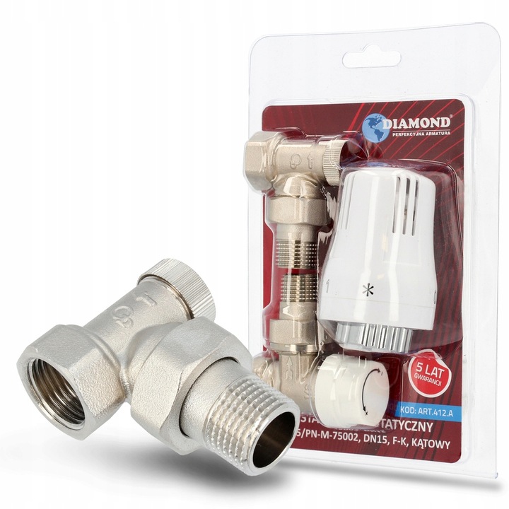 Zestaw termostatyczny kątowy Diamond ART.412.ZEST.TERM.KĄT