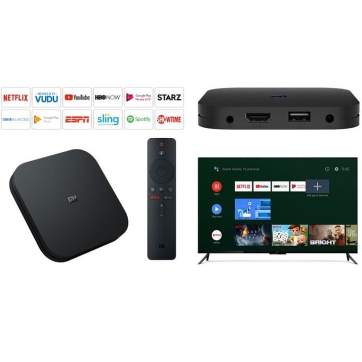 XIAOMI MI BOX S ANDROID SMART TV HBO GO NETFLIX 4K