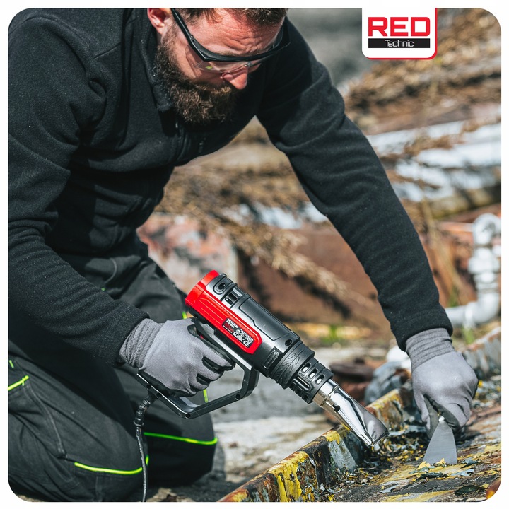 OPALARKA ELEKTRYCZNA Z REGULACJĄ 2 BIEGI LCD 50-650°C 2200W MOCNA +5