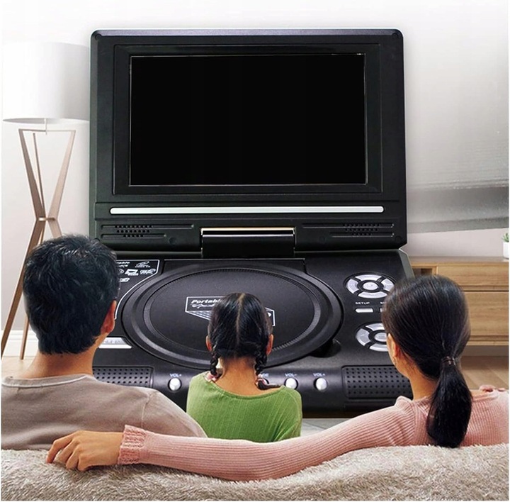 PRZENOŚNY ODTWARZACZ DVD TV/FM/USB/GIER KONSOLA