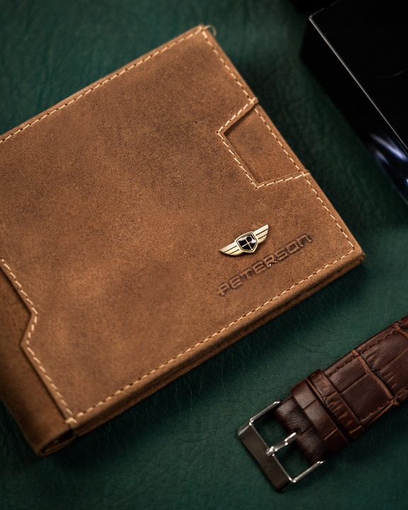 PETERSON mały portfel etui na karty RFID prezent